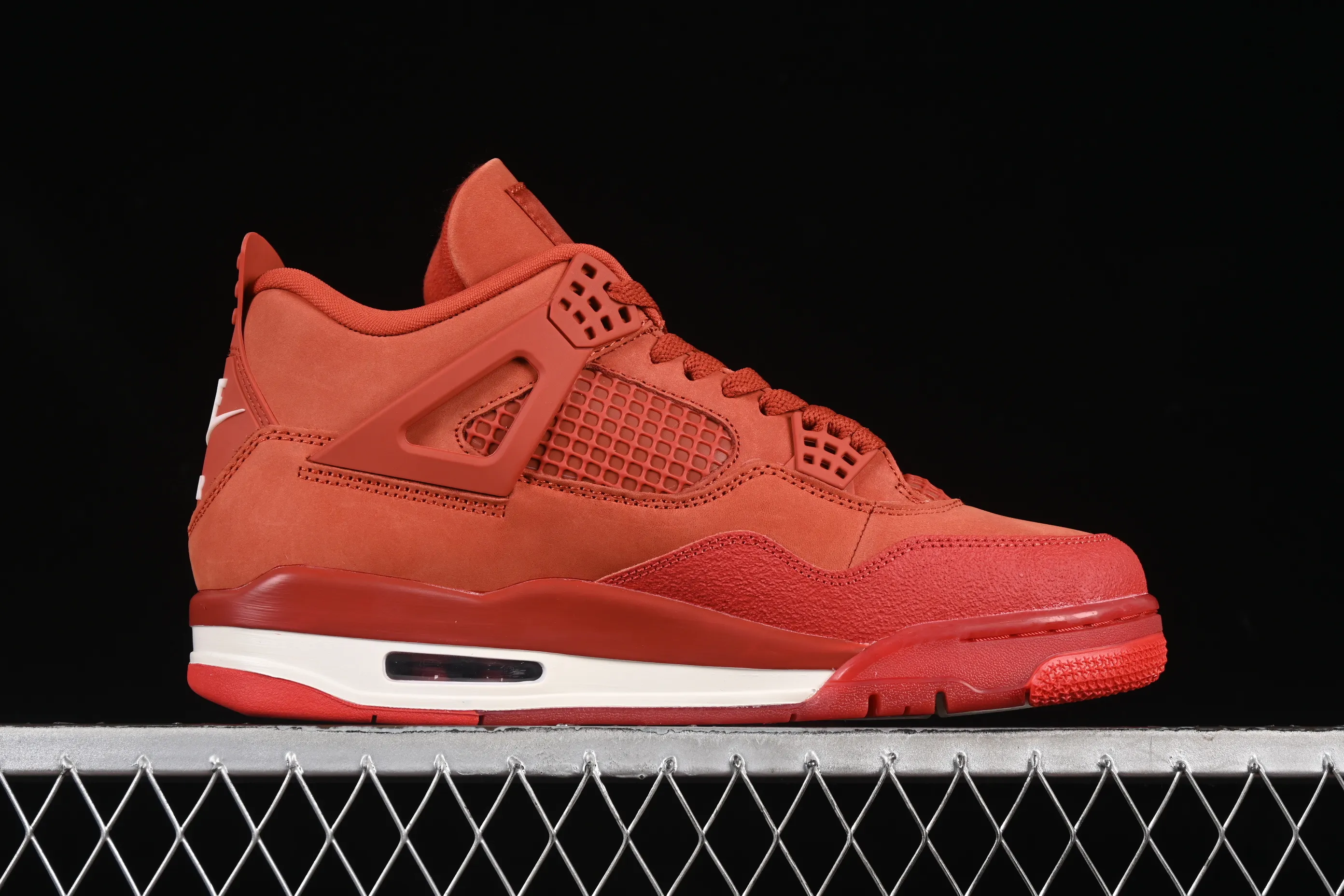 All categories Air Jordan Jordan series basketball shoes Air Jordan 4 L version Nigel Sylvester x Air Jordan 4 OG "Brick By Brick" AJ4 Joe 4 Orange Brown Suede HF4340-800